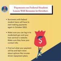 Payments on Federal Student Loans Will Resume in October