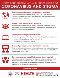 Stop COVID-19 Stigma - Viruses don't discriminate