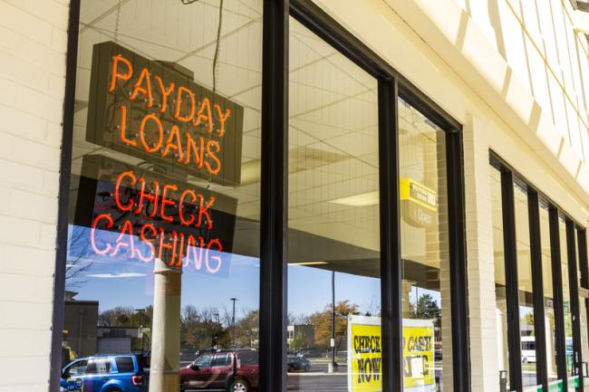 Payday loan shop