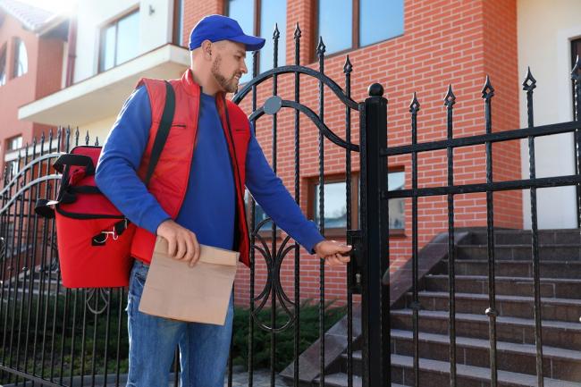 Food delivery worker