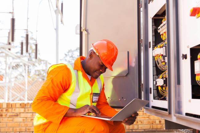 Electrical worker