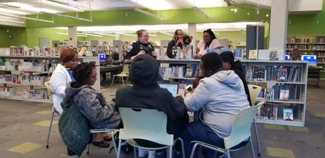 DC Police with kids